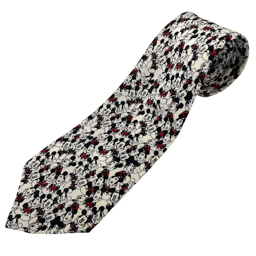 VTG Mickey Mouse‎ Men's Tie Walt Disney World  100% Silk Balancie Tie Works